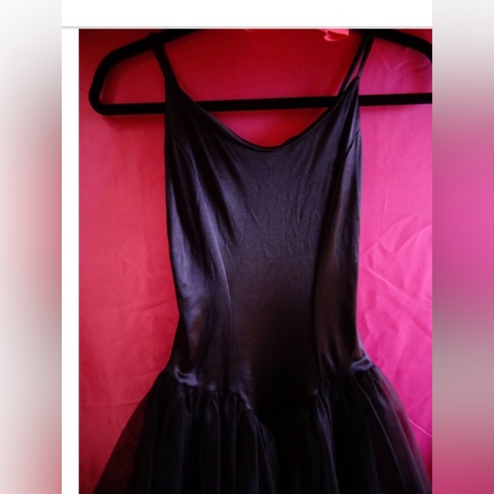 Betsey Johnson black ballerina wedding ballroom dress vintage dollbaby 80’s - Picture 2 of 4